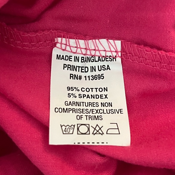 3 FORTY SIZE XL BRIGHT PINK TEE. NWT. - Picture 8 of 8